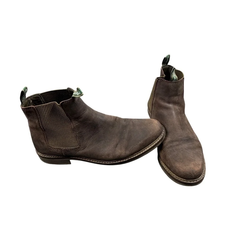Barbour Farsley Brown Chelsea Boots Mens Size UK11 US12